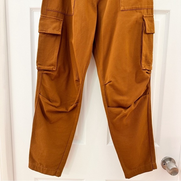 NEW Forté Forté Tapered Cotton Cargo Trousers Camel Brown sz 0 - Picture 6 of 11